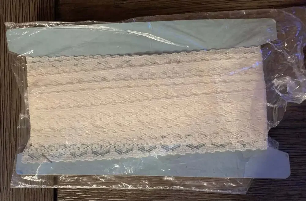 Vintage lingerie 1 1/4 inch fine white lace 4YRDS